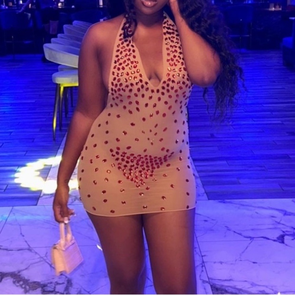 Sexy Diamond Red Dress